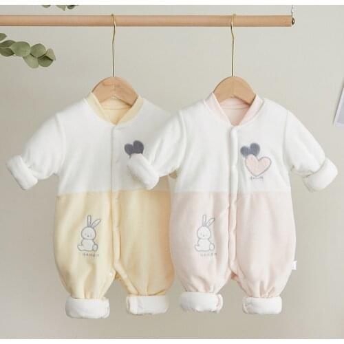 Christmas Costume Newborn Baby Romper Cotton Thicken Warm Autumn Winter Infant Clothing Unisex Boy Girl Long Sleeve Jumpsuit