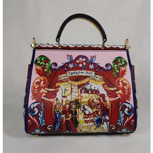 Roma Italia Borsa a spalla Borsa a tracolla Borsa a mano in pelle da donna a tracolla Designer Wine Rose