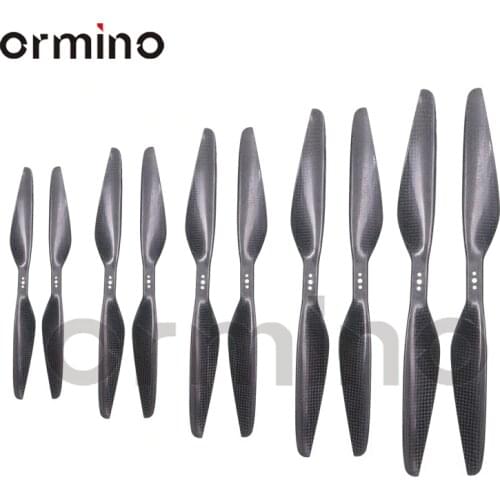 ORC Quadcopter Propeller 8 9 10 11 12 13 14 15 16 Inch T Motor Style Carbon Fiber Multicopter Hexcopter RC Drone Propeller Kit