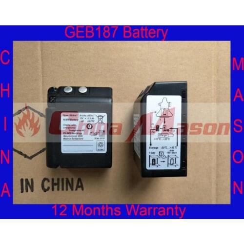 High quality GEB187 battery, 12V 2100mAh, for TPS1000,TCA1800,TC2003 total station, free shipping