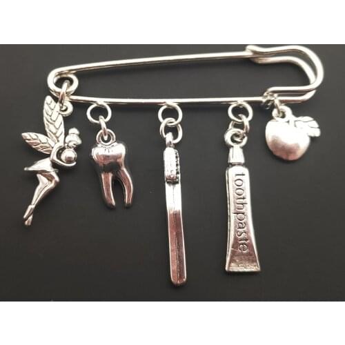 1pcs protection tooth fairy brooch dentist brooch dental assistant gift dental care brooch