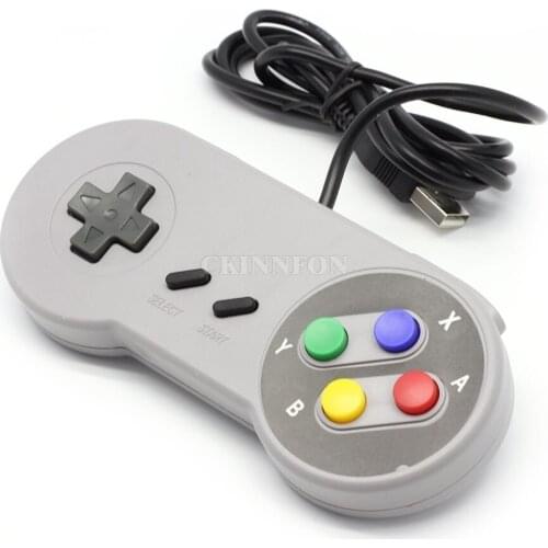 200Pcs/Lot Retro USB Controller Gamepad For SNES Windows PC Replacement Famicom