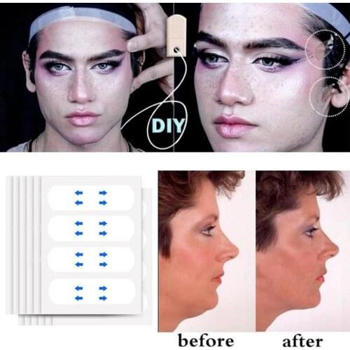 40Pcs/Set Invisible Thin Face Stickers V-Shape Face Chin Lift Tape Face Sagging Line Up Adhesive Skin Fast M1Q5