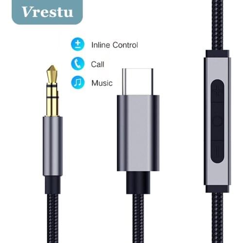 USB C to 3.5mm Type C to Jack 3 5 Aux Headphone 3.5 Pole Adapter Audio Cable for Huawei P50 Nova Xiaomi Mi10 11 Pro Oneplus 9 8T