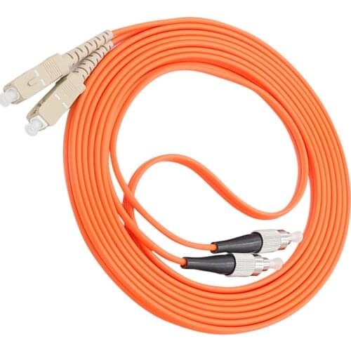 Free delivery5PCS/lot FC/UPC-LC/UPC fiber optic patch cord 1M 2M 3M 5M Duplex Multimode cable FC-FC optical fibre jumper