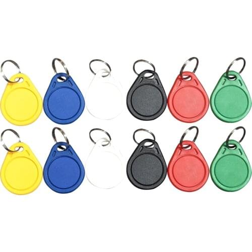 10PCS) 13.56 Mhz Block 0 Sector Rewritable RFID M1 S50 UID Changeable Card Tag Keychain NO.3 Keyfob ISO14443A