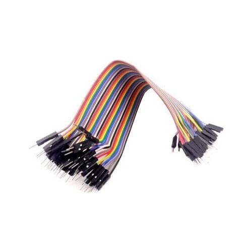 YYT 40P colour DuPont line breadboard connector cable line length 20CM male to male