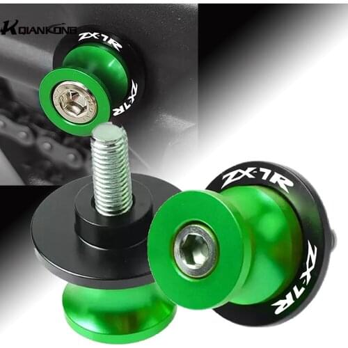 For Kawasaki ZX7R 1989-2003 Motorcycle CNC 8mm 10mm Swingarm Spools Slider Swingarm 2002 2001 2000 1999 1998 1997 1996 1995 1994