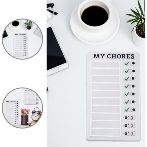 Long Lasting Unique Creative Clear Planing Memo Board Multicolor Memo Chacklist Board Lightweight for Student