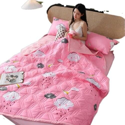 Home Textile New Bedding Summer Quilt Blankets Thin Comforter Washable Bed Cover Quilting Home Textiles Suitable for Adults Kids