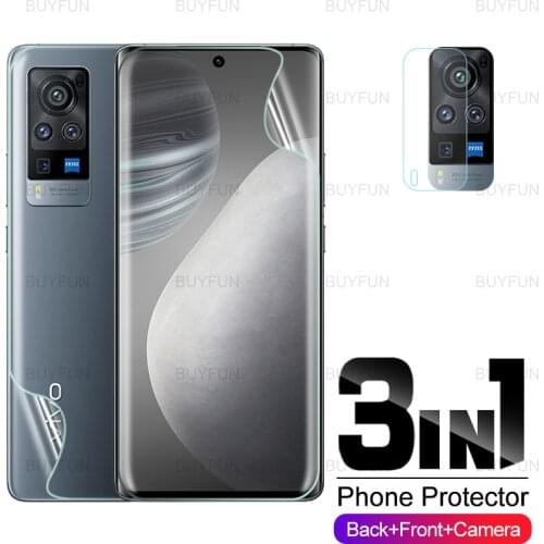 HD Hydrogel Film For vivo X60 Pro 6.56 inch front and back screen protector film for vivo v20 se pro Y11 2019 camera glass film