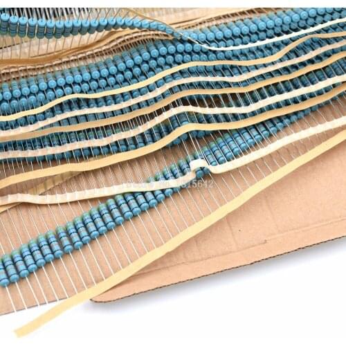 30PCS/LOT 2W Metal Film Resistor 1% error 2w 470KR 470K ohm DIP Color Ring Resistance