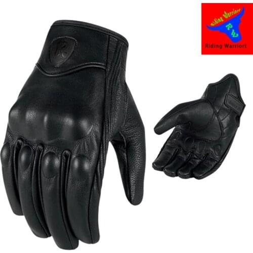 Motorcycle Gloves Touch Screen Goatskin Leather Real Genuine Cycling All Season Moto Glove Men Racing Motorbike Guantes Luvas