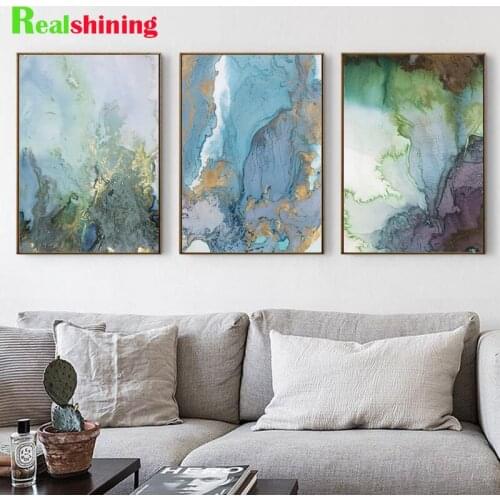 DIY square round Diamond Painting Mosaic Nordic Abstract Pictures Blue and White Diamond Embroidery 5d Cross Stitch N1666