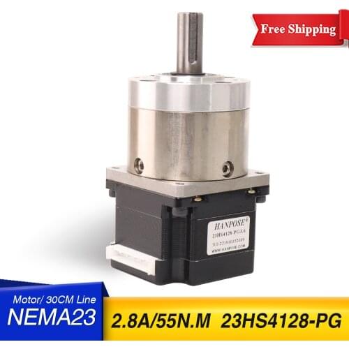 Neam23 Stepper Motor 23HS4128-PG Extruder Gear Stepper Motor Ratio 5.18:1 Planetary Gearbox OSM Geared For 3D Printer