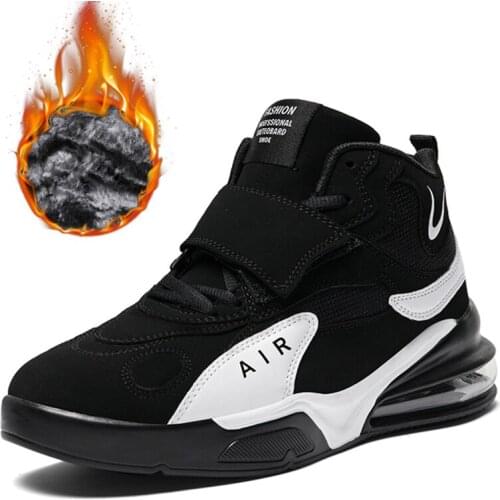 2021 New Men Winter Warm Running Shoes Fashion Chunky Sneakers Mens Leather Casual Sports Shoes Outdoor Basketball Shoes