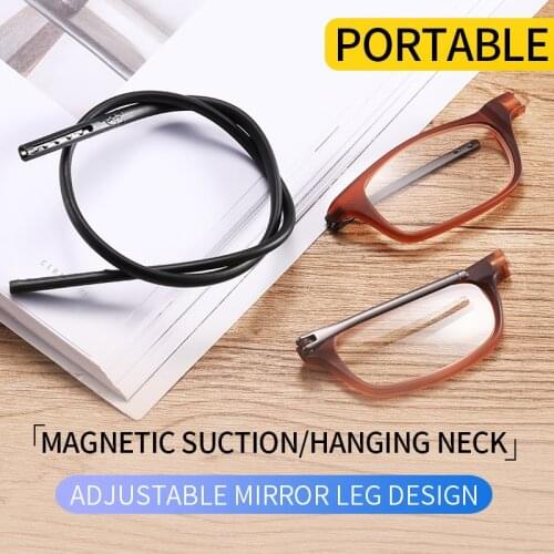 Neck Hanging Reading Glasses Unisex Reading Glasses Men And Women Adjust Presbyopia Eyeglasses+1.00+1.25+1.50+1.75+2.00