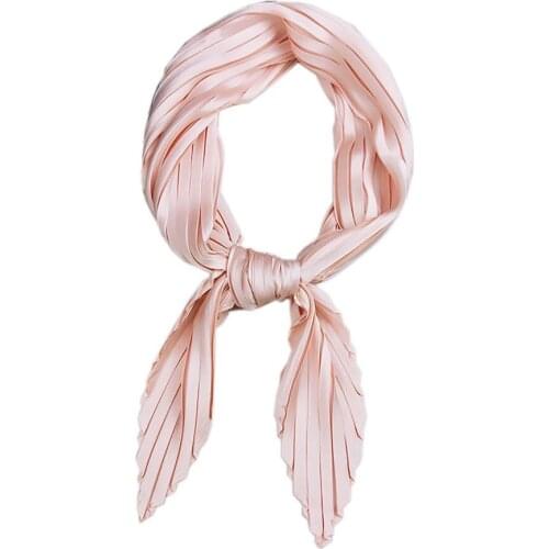 Foulard Femme New Fashion Spring And Autumn Neck Accessories Satin Neck Scarf Ladies Solid Color Small Square Womens Neckerchief