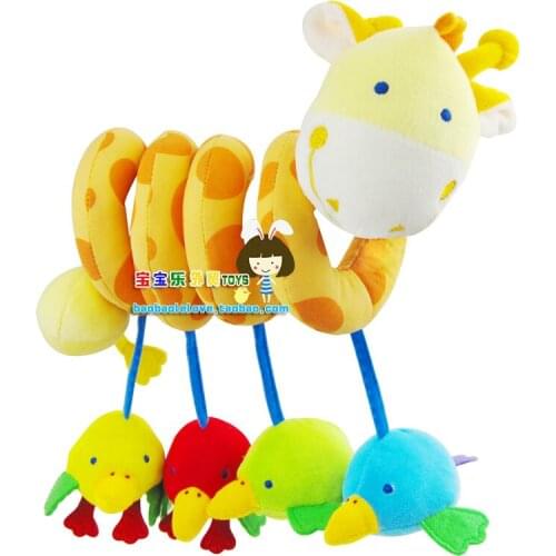 Free shipping new born Baby toy multifunctional onta itsimagical small bee bed rattles brand baby bed hanging bell high quality