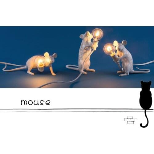 Nordic industrial wind mini animal mouse lights sitting room dining-room clothing store mini mouselamp bedroom