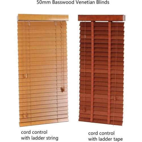 Basswood Venetian Blinds Samples With Small Size Wood Window Blinds Sample