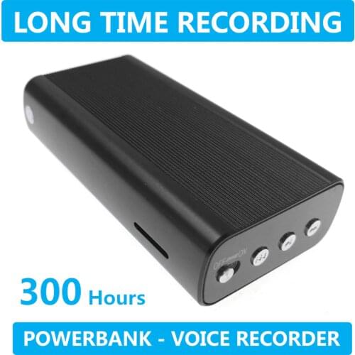 300 Hours Long Time Recording Digital Voice Recorder Upgrade 2021 Device Audio Recorder In Powerbank
