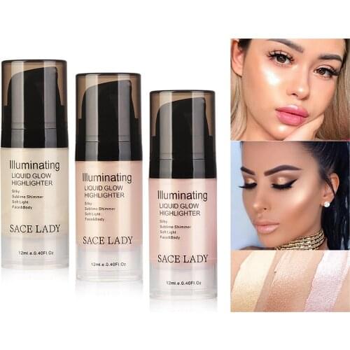 3 Color Highlight Liquid Face Lip Body Universal Brightening Liquid Burst Spot SL243 Maquillaje Profesional Foundation Hot Sale