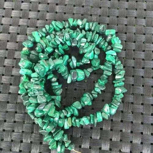1strand beautiful 100% natural malachite Crystal gemstone Metaphysical Healing Stone with holes jewelry making wholesale