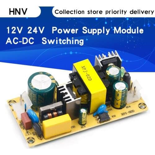 AC-DC 12V2A 24V1A Switching Power Supply Module Bare Circuit AC100-265V to DC12V2A DC24V1A Board for Replace/Repair