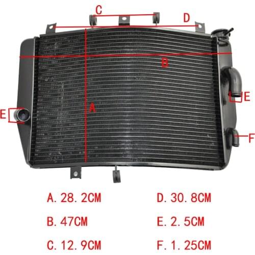 For Kawasaki NINJA ZX-10R ZX10R ZX1000 2006 2007 ZX 1000 NINJA 1000 Motorcycle Engine Radiator Aluminium Replace Cooler