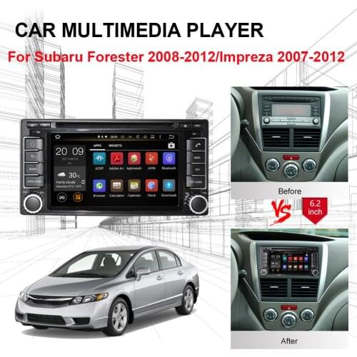 4GB RAM Android 8.0 Car Radio Stereo with Bluetooth For Subaru Forester 2008-2012/Impreza 2007-2012 CD DVD Multimedia Player