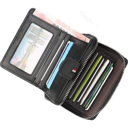 Baellerry Men Wallets Fashion Short Zipper Hasp Card Holder Purse 50PCS/lot
