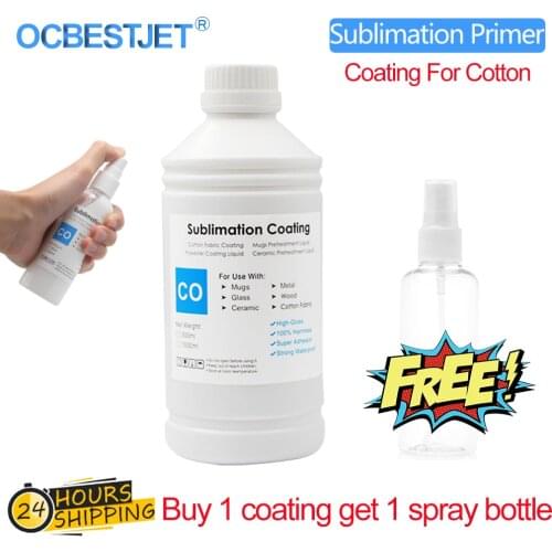 Sublimation Coating Spray Bottle For Sublimation Ink Pre-treatment Use For Cotton Fabric Quick drying (3 Capacity optional)