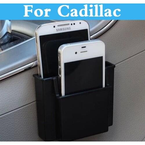 Car Cell Phone Holder Storage Box Holder Orangizer For Cadillac Xlr Xts Ats Ats-V Ct6 Bls Cts Cts-V De Ville Dts Elr Srx Sts