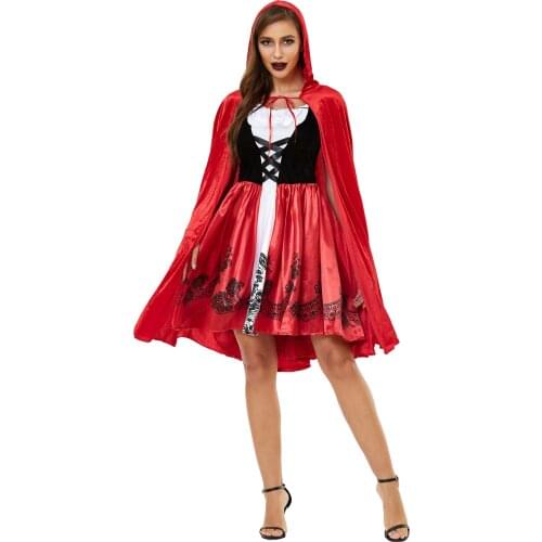 Halloween Costumes for Women Cosplay Little Red Riding Hood Ghost Bride Costume Dark Devil Woman Costume Girl Costume