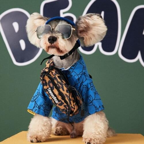 Handsome High Quality Comfortable And Skin-friendly Soft Cotton Cute Shirt Autumn Trend Print Pet Clothes