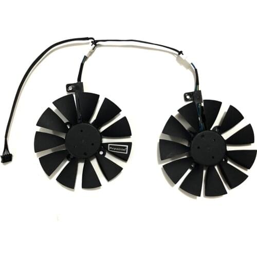 85MM VGA GPU Cooler ROG RX470 DUAL RX480 Graphics Card Fan For ASUS ROG Stri-x RX470 O4G GAMING Video Cards Cooling