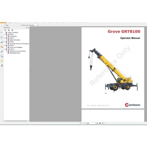 Grove Mobile Cranes All Models Full Set Manual 4.31GB