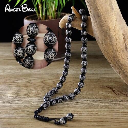 12 * 14mm 33 Ke Muslim Prayer Bracelet Pendant Tassel Popular Nostalgia Islamic Worship Dedicated Wholesale Bracelet