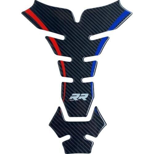 Carbon Fiber motorcycle Sticker Decal Emblem Protection Tank Pad For BMW S1000 RR HP4