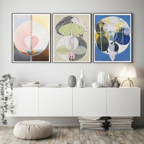Wall Art Modular Canvas Nordic Simple Abstract Cute Cool Home Decor Pictures HD Printed Paintings Living Room Artwork No Framed