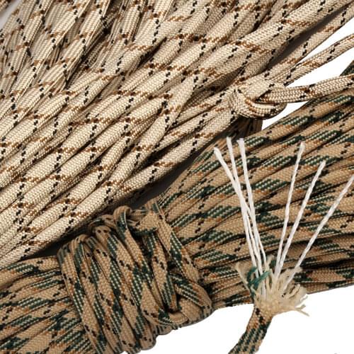 MENFLY Fixed Tent Paracord 550 Camouflage Effect Outdoor Sports Snub Suspension Lines Parachute Control Line Military Parachute