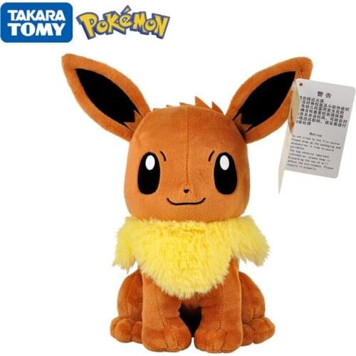 Original 26cm Pokemon Eevee イーブイ plush toy cute cartoon Pikachu Bulbasaur plushdoll big doll pillow rag doll child birthday gift