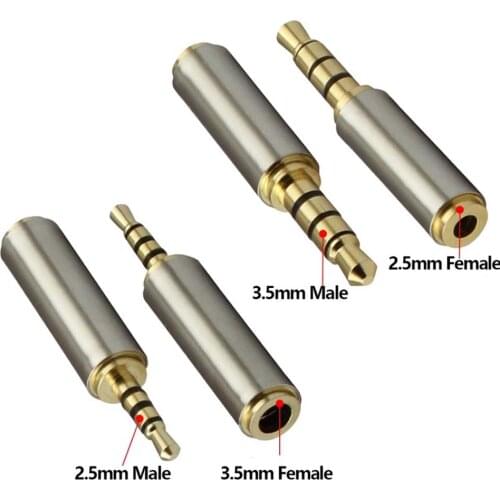 3.5mm to 2.5mm / 2.5 mm to 3.5 mm Adapter Converter Stereo Audio Headphone Jack High Quality Wholesale