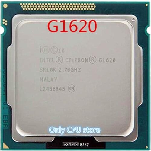 Intel Celeron Processor G1620 (2M Cache, 2.70 GHz) Dual-Core CPU LGA 1155 100% working properly Desktop Processor