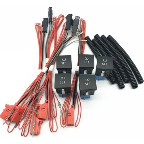 5 Pcs TPMS tire pressure monitoring system Switch Button+wiring harness For VW Passat B7 Golf MK6 Jetta 5 MK5 6 Polo Scirocco