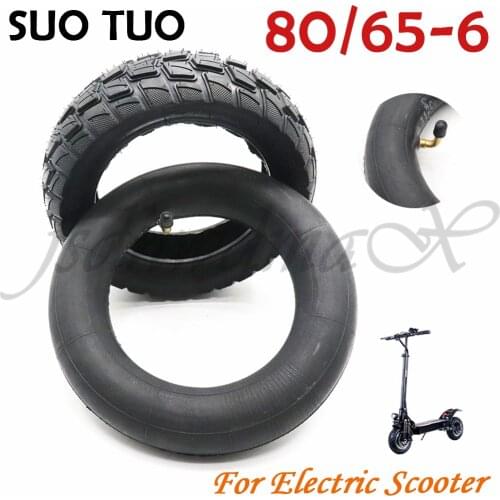 SUO TUO Tire Inner and Outer Tyre for Electric Scooter Zero 10x Dualtron KuGoo M4 Upgrade 10 Inch 10x3.0 80/65-6 Off Road Tire
