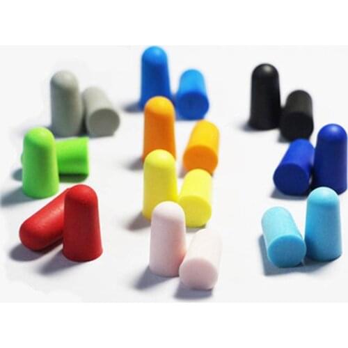 20 Pairs Soft Foam Earplug Sleep Study Travel Noise Reducer Ear Plug Protector Personal health supplies TK-ing