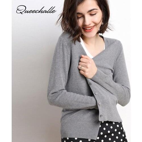 12 Colors Knitted Cardigans Women Spring Autumn Buttons V neck Long Sleeve Casual Knit Top Female Plus Size Cardigan Sweater