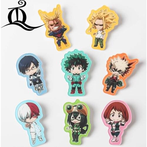 1pcs My Hero Academia cartoon mix acrylic Accessories Fashion cartoon Brooch Badge Pin Collar brooch Jewelry Gift,Pet,Z51